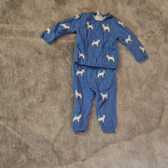 Janie and Jack Other - Janie and Jack Blue Puppy Print Pajama Set